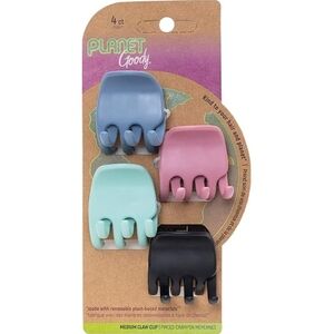 Planet Goody Medium Hair Claw Clips -4ct
